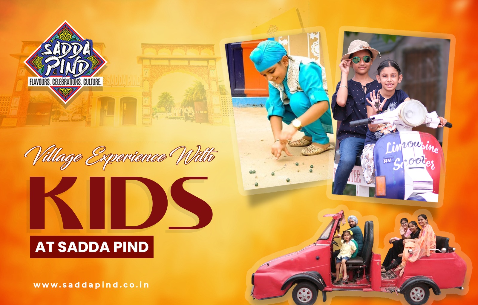 Reliving the Village Experience: Family Adventures with Kids at Sadda Pind
